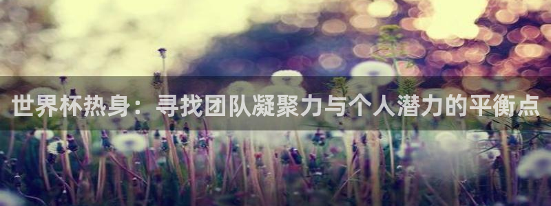 2026足球世界杯赛程时间表：世界杯热身：寻找团队凝聚力与个人潜力的平衡点