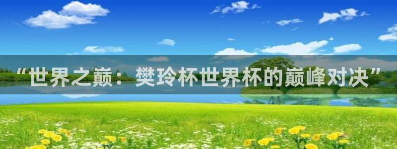 2026世界杯赛程时间表最新：“世界之巅：樊玲杯世界杯的巅峰对决”